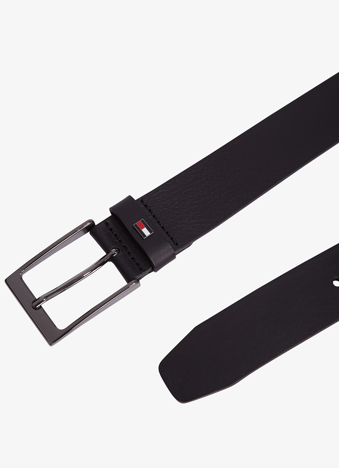 Tommy Hilfiger Oliver riem van leer - detail 5 zwart