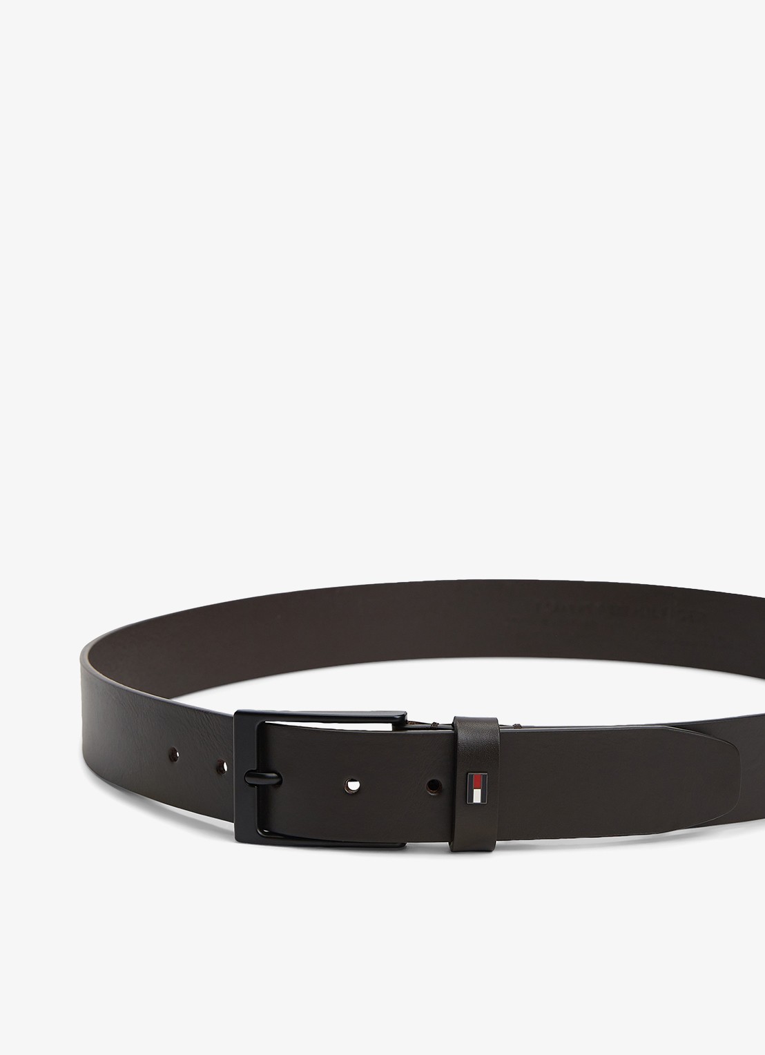 Tommy Hilfiger Oliver riem van leer - detail 3 testa di morro-0hd / zwart