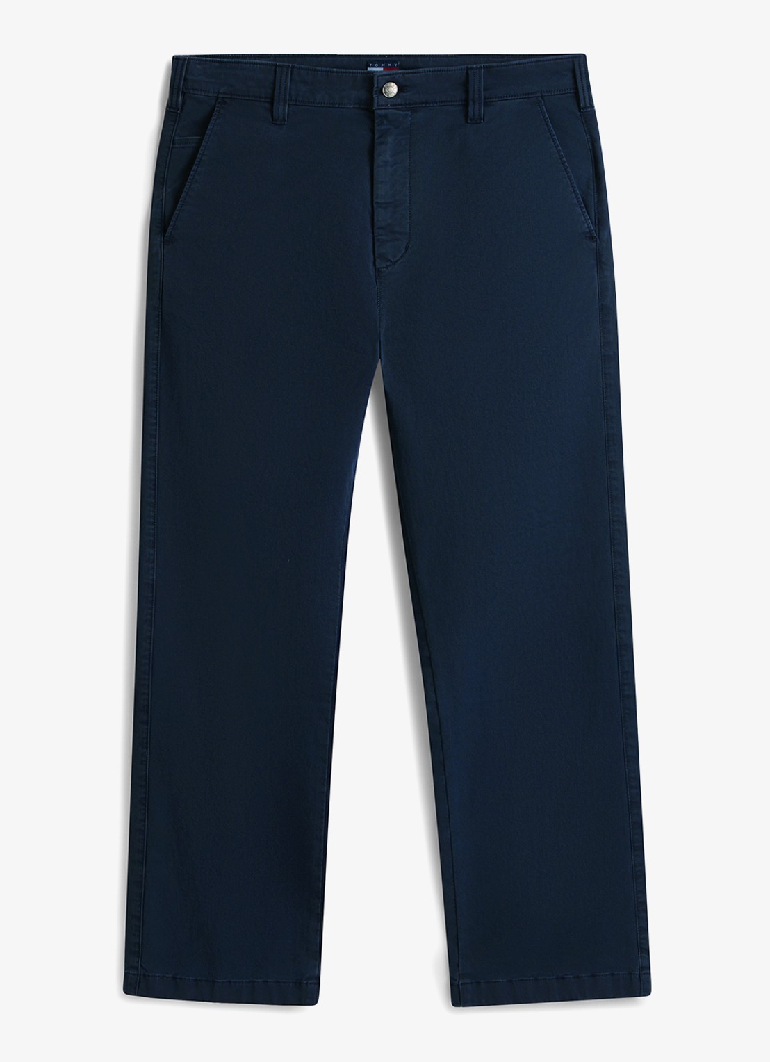 Tommy Hilfiger Otis straight fit chino met steekzakken - voorkant 2 indigo