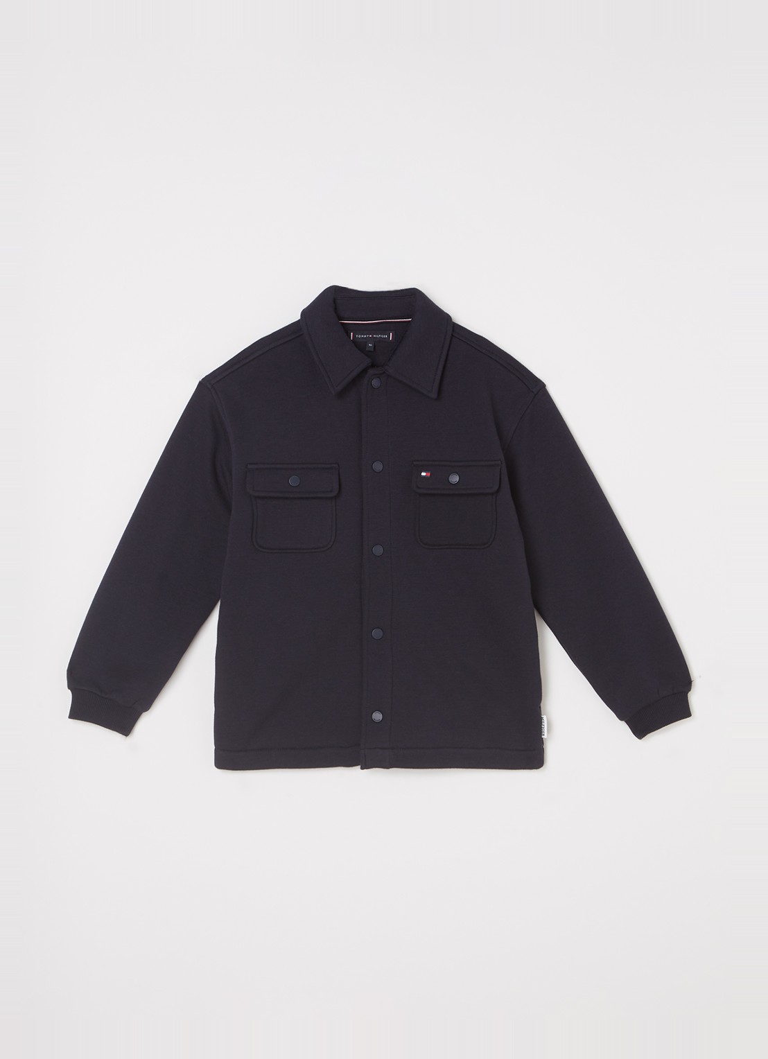 Tommy Hilfiger Overshirt met borstzakken  - voorkant 2 lichtblauw
