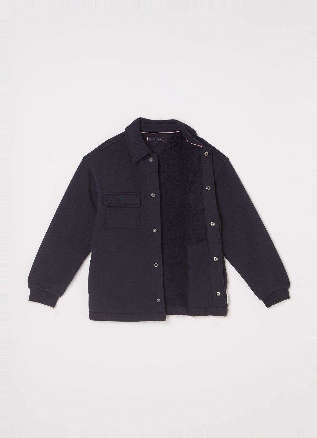 Tommy Hilfiger Overshirt met borstzakken  - voorkant 3 lichtblauw