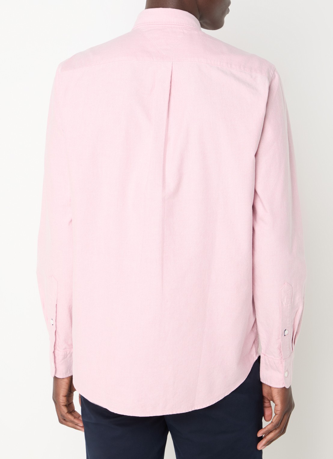 Tommy Hilfiger Oxford regular fit overhemd met logo - achterkant 3 oudroze