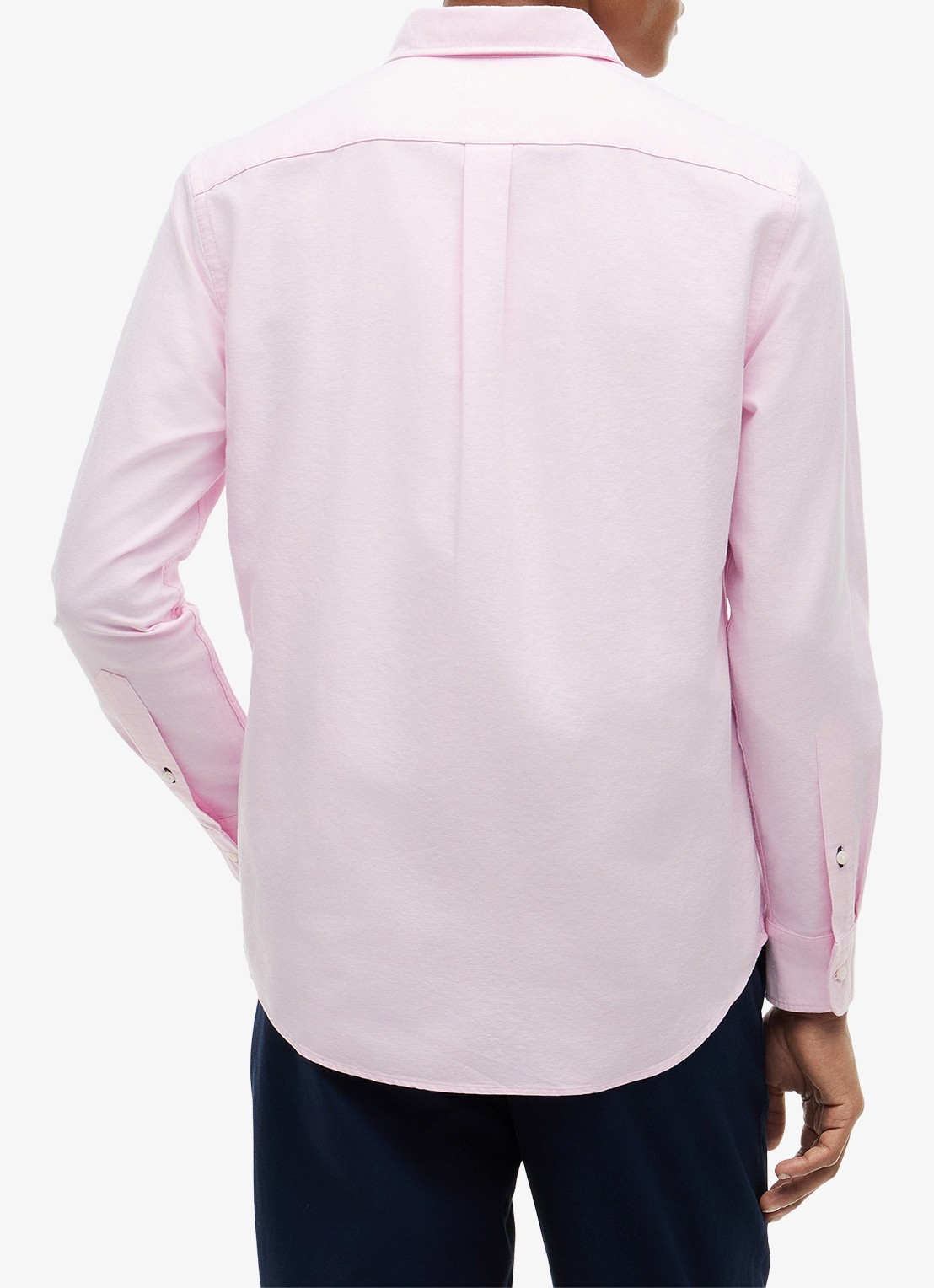 Tommy Hilfiger Oxford regular fit overhemd met logo - achterkant 6 lichtroze