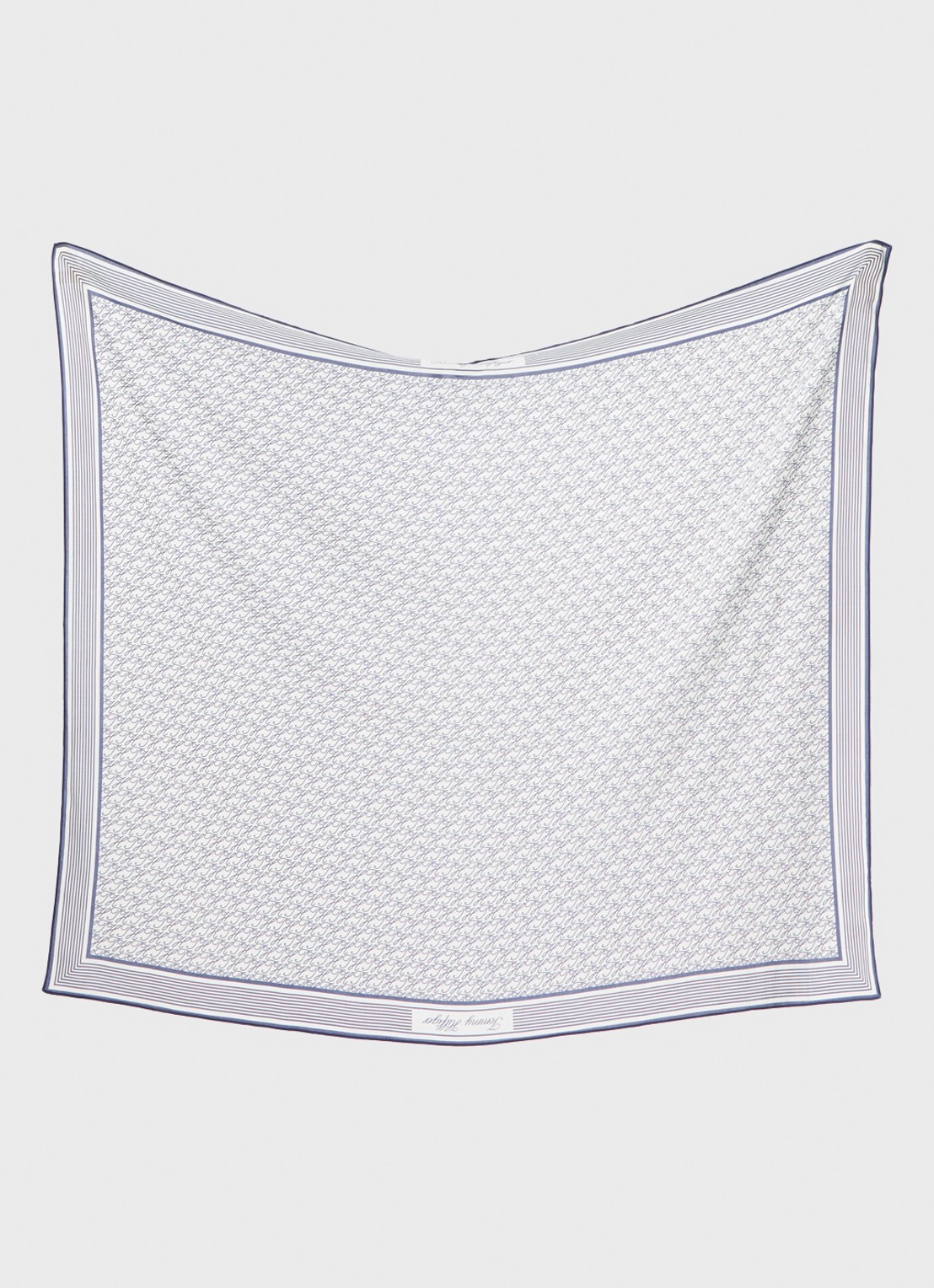 Tommy Hilfiger Pareo met logoprint 110 x 135 cm - detail 2 donkerblauw