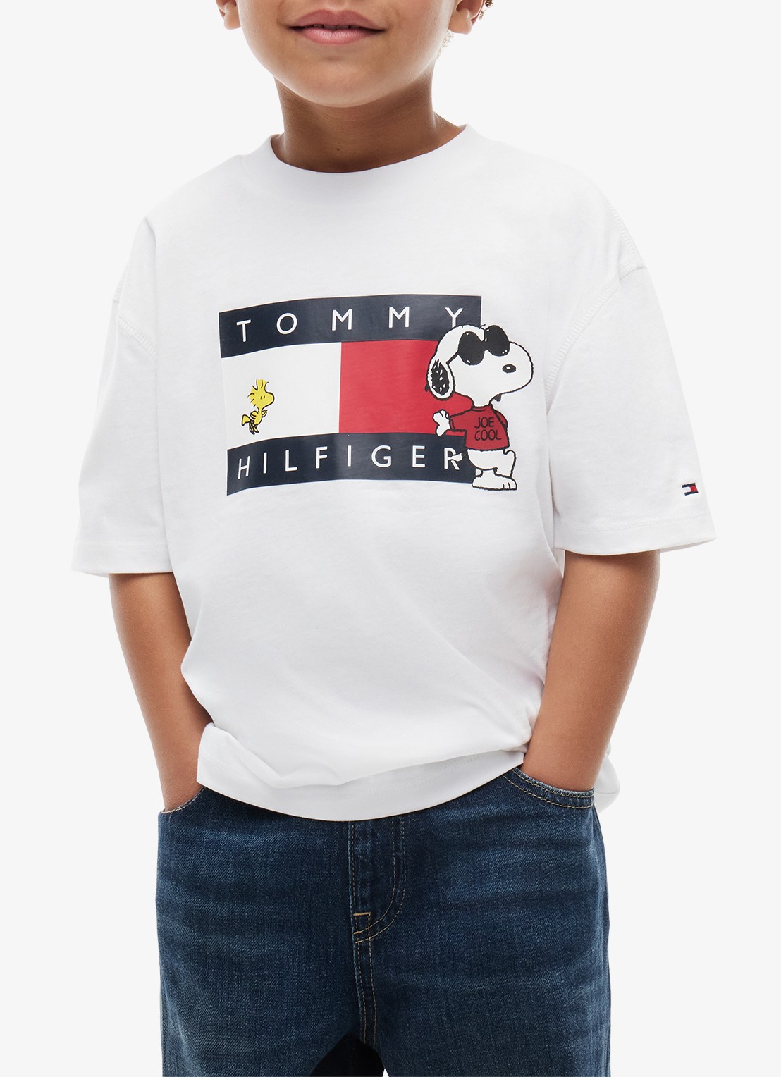 Tommy Hilfiger Peanuts® T-shirt met logo  - detail 3 wit