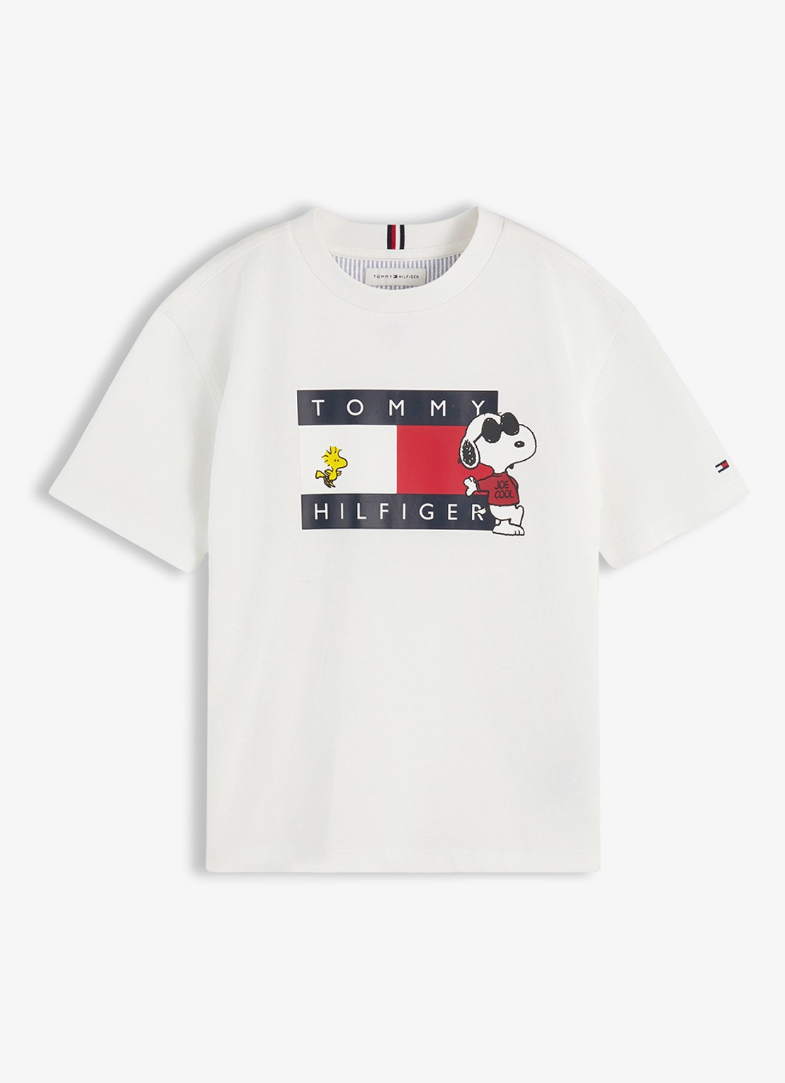 Tommy Hilfiger Peanuts® T-shirt met logo  - voorkant wit