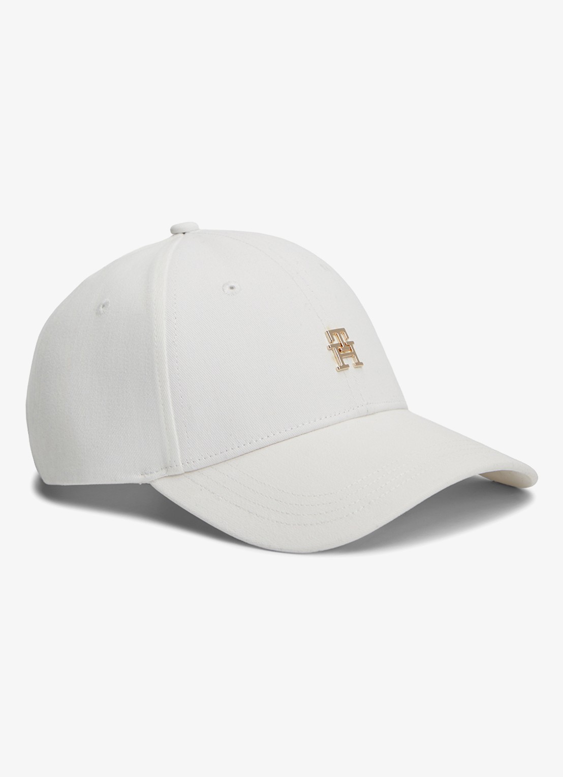 Tommy Hilfiger Pet met logo - voorkant gebroken wit