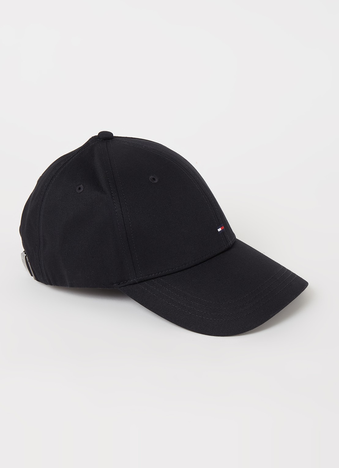 Tommy Hilfiger Pet met logo - voorkant zwart