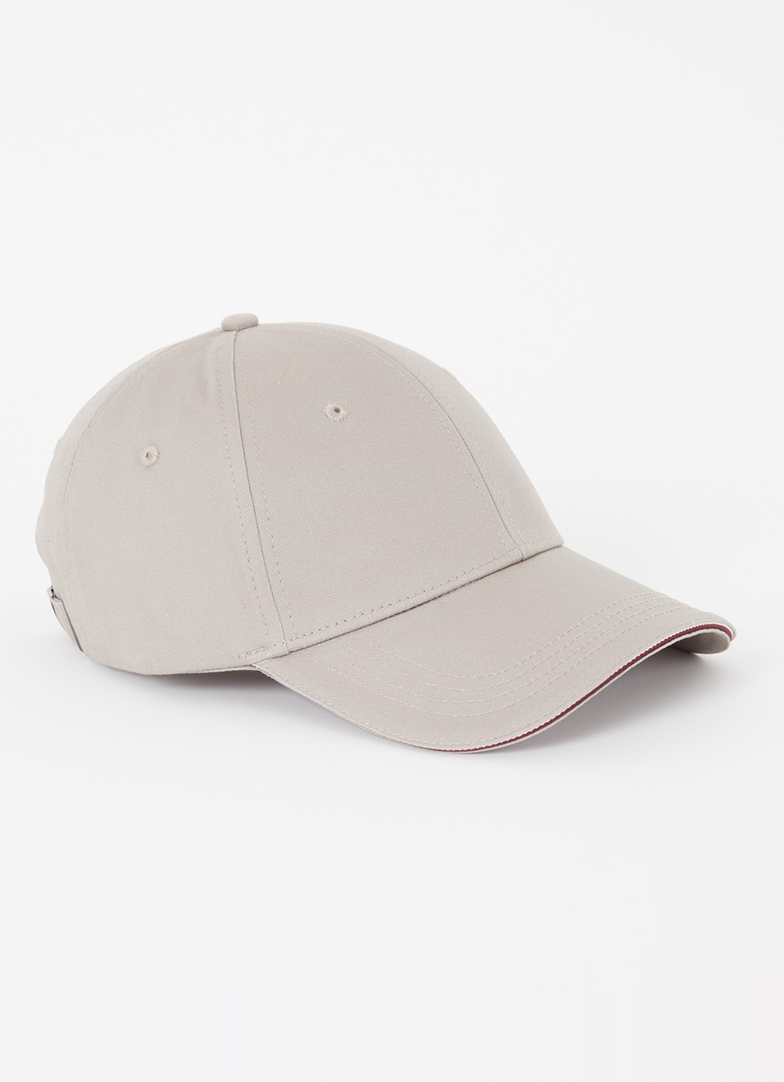 Tommy Hilfiger Pet met logo - voorkant 2 donkerbeige
