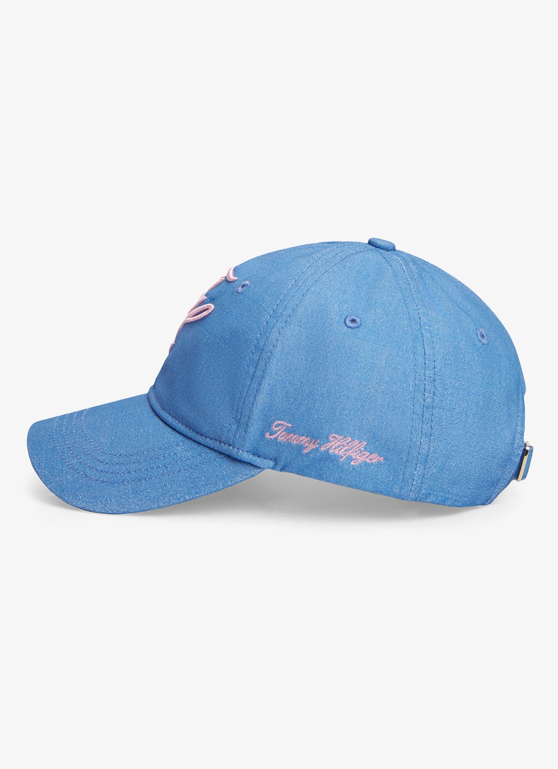 Tommy Hilfiger Pet met logoborduring - detail 3 blauw