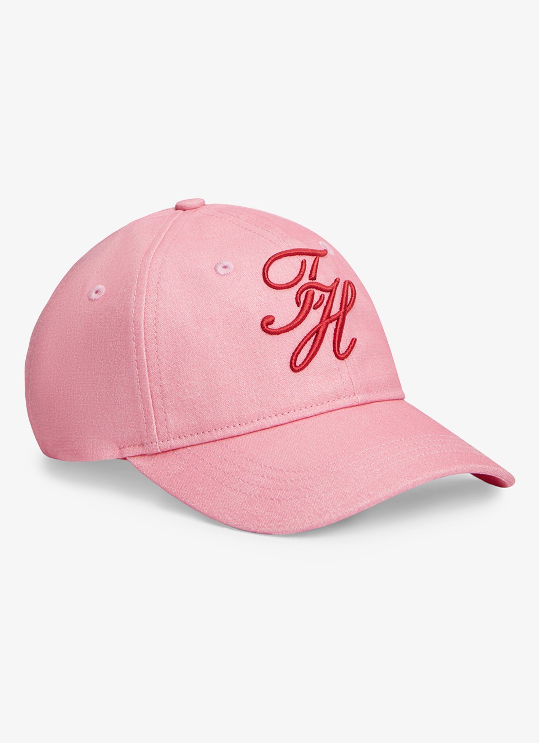 Tommy Hilfiger Pet met logoborduring - voorkant 2 lichtroze