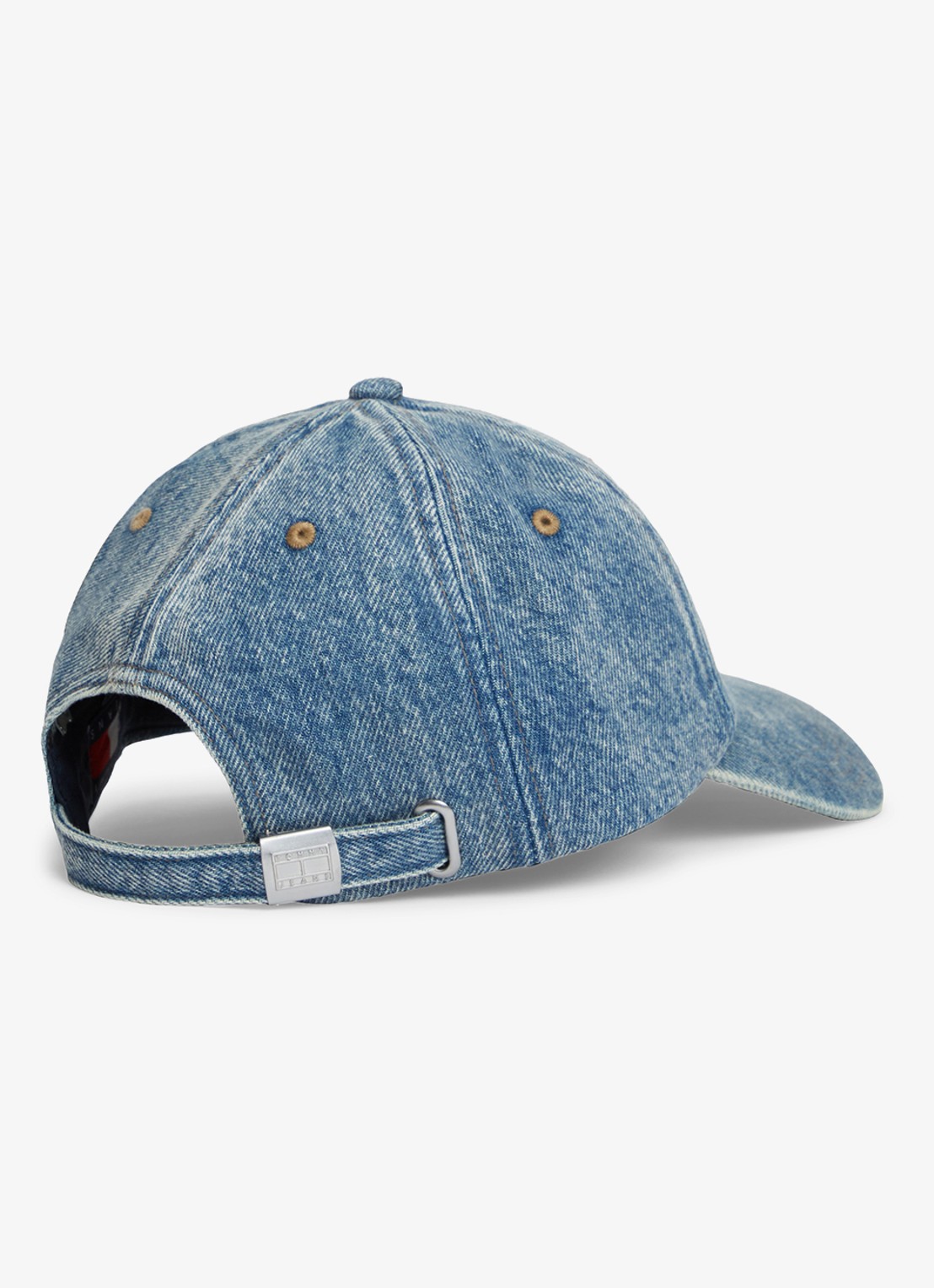 Tommy Hilfiger Pet met logoborduring - achterkant 3 denim