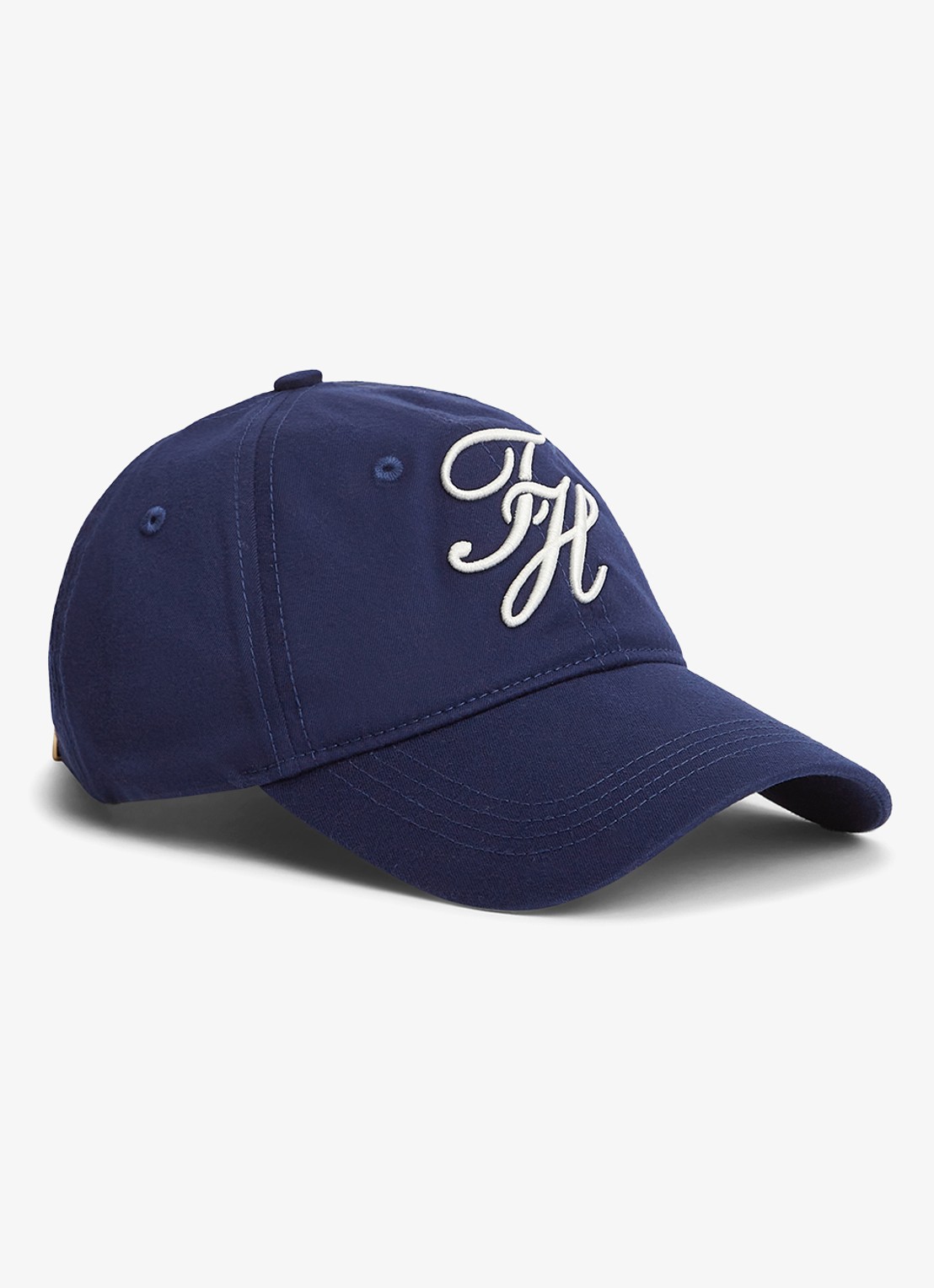 Tommy Hilfiger Pet met logoborduring - voorkant 2 donkerblauw