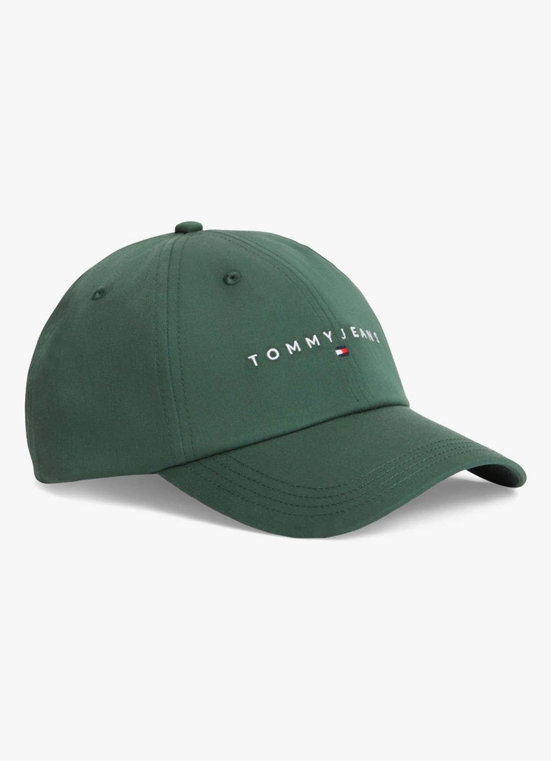 Tommy Hilfiger Pet met logoborduring - voorkant 4 groen