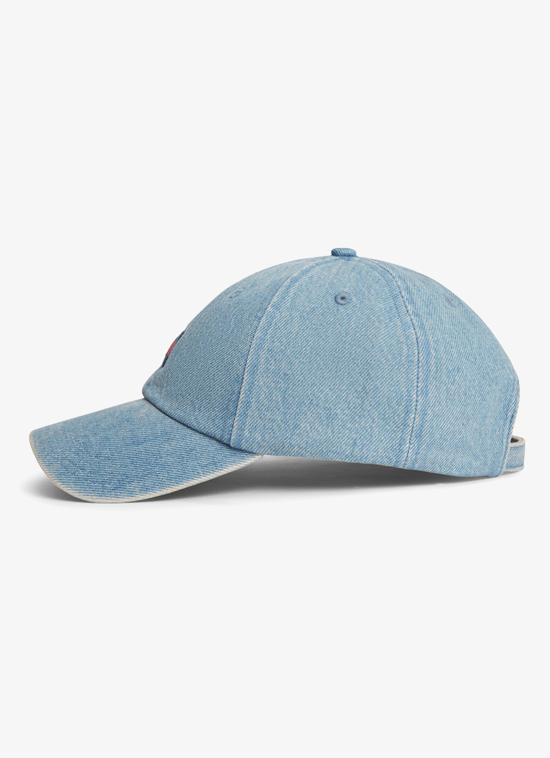 Tommy Hilfiger Pet met logoborduring - detail denim