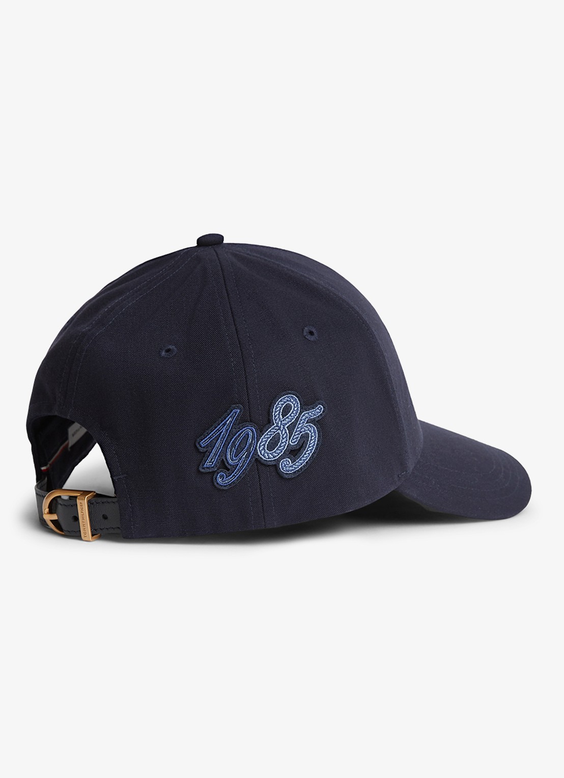 Tommy Hilfiger Pet met logoborduring - achterkant 2 blauwgrijs