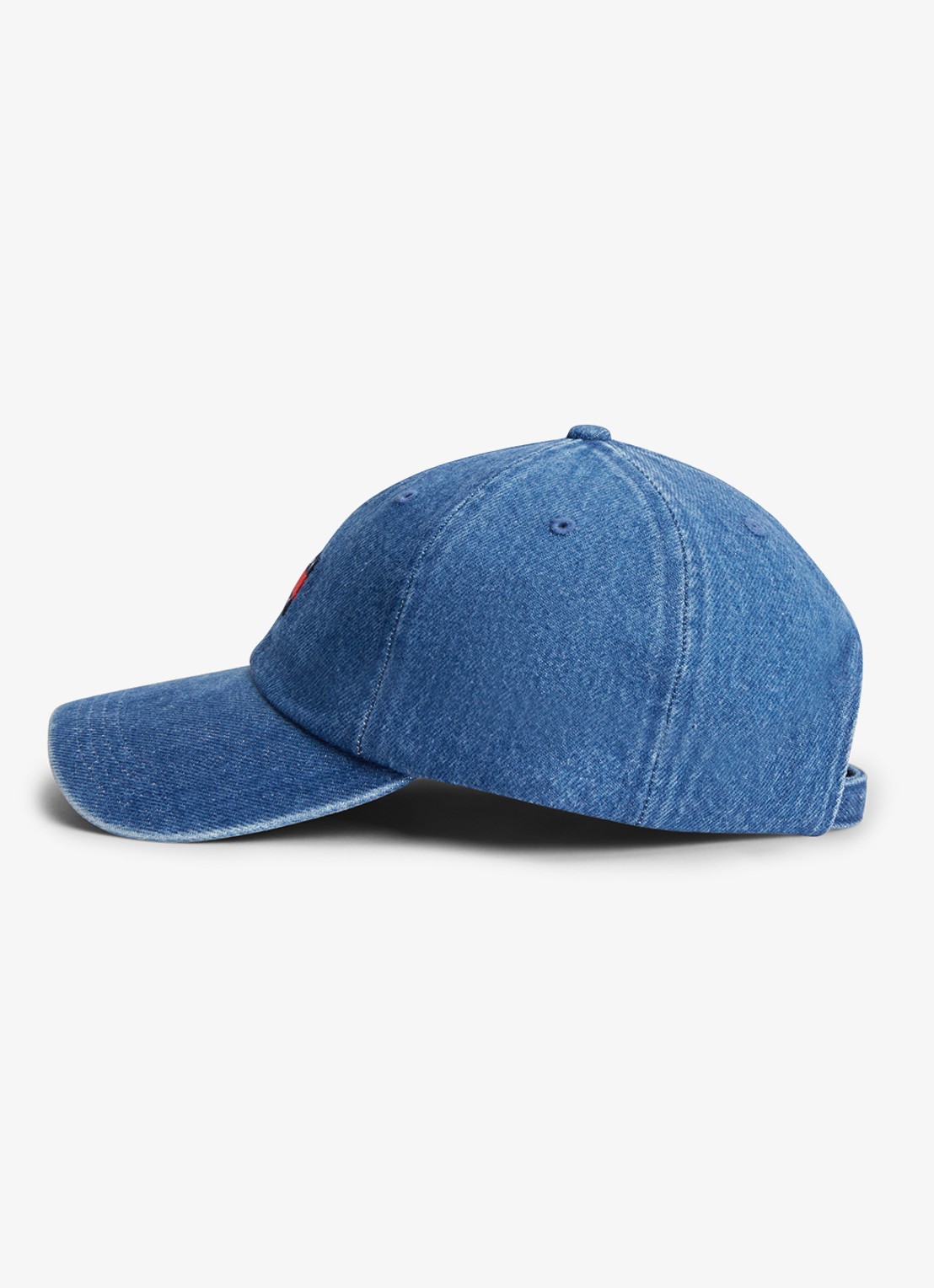 Tommy Hilfiger Pet met logoborduring - detail denim