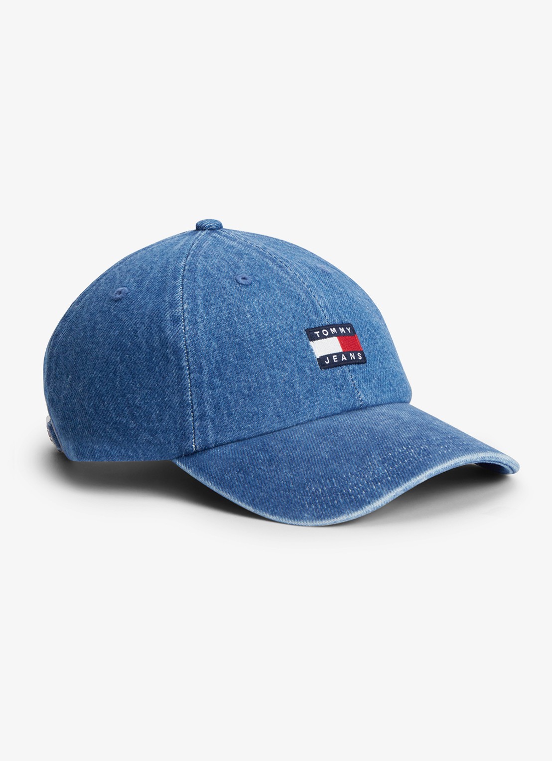 Tommy Hilfiger Pet met logoborduring - voorkant 2 denim