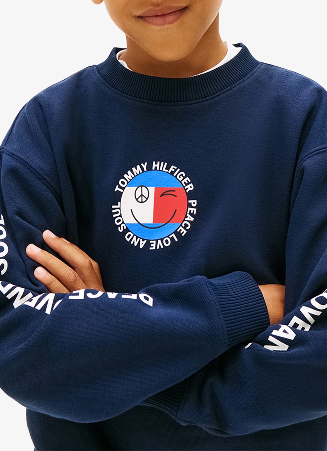 Tommy Hilfiger Pet met logoborduring - detail 4 blauw