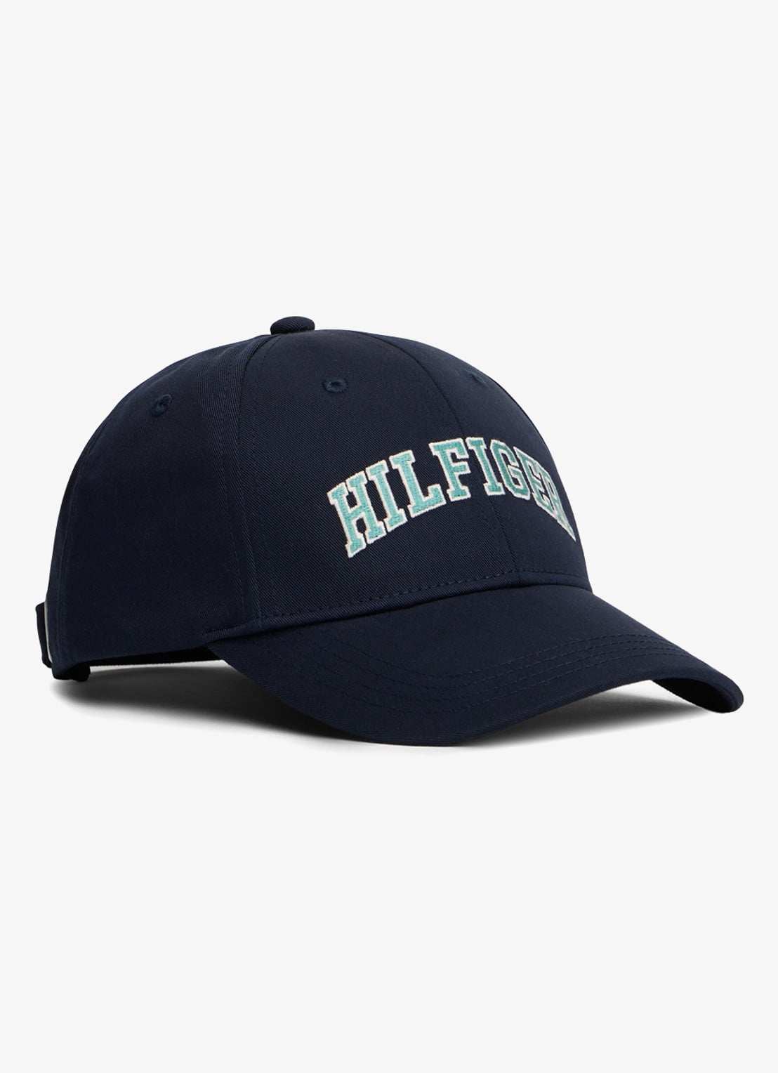 Tommy Hilfiger Pet met logoborduring - voorkant 3 donkerblauw