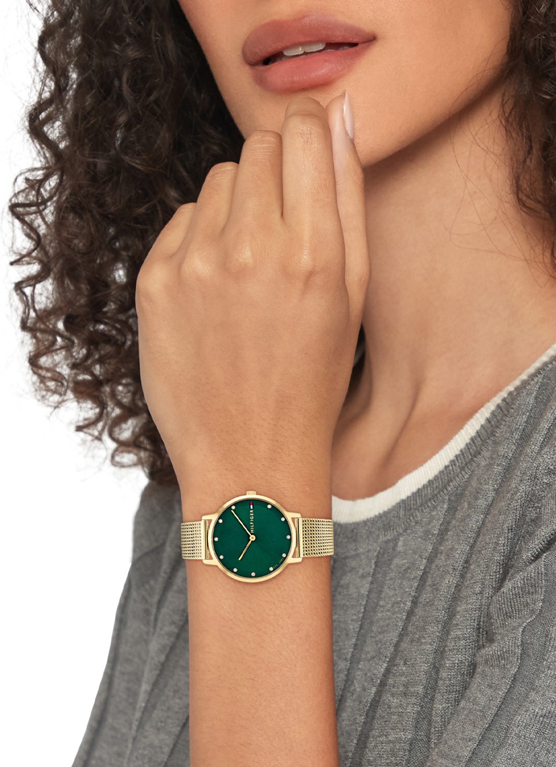 Tommy Hilfiger Pippa horloge TH1782668  - voorkant 2 goud
