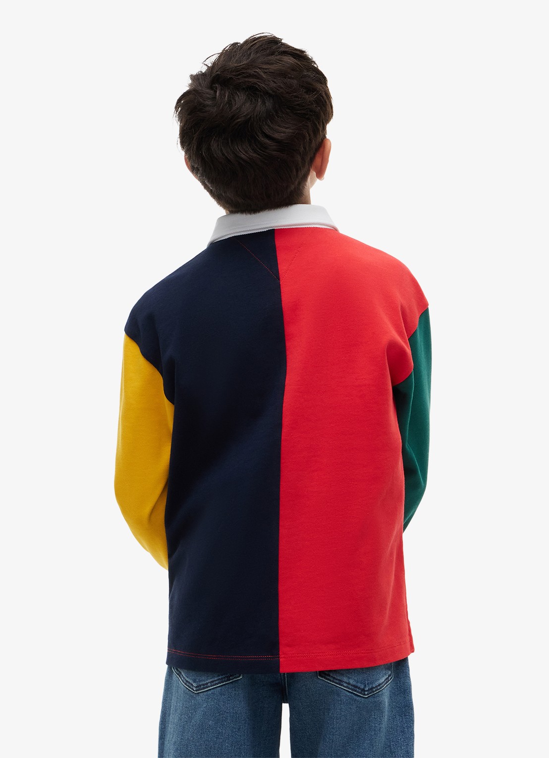 Tommy Hilfiger Polo met logo  - achterkant 3 multicolor