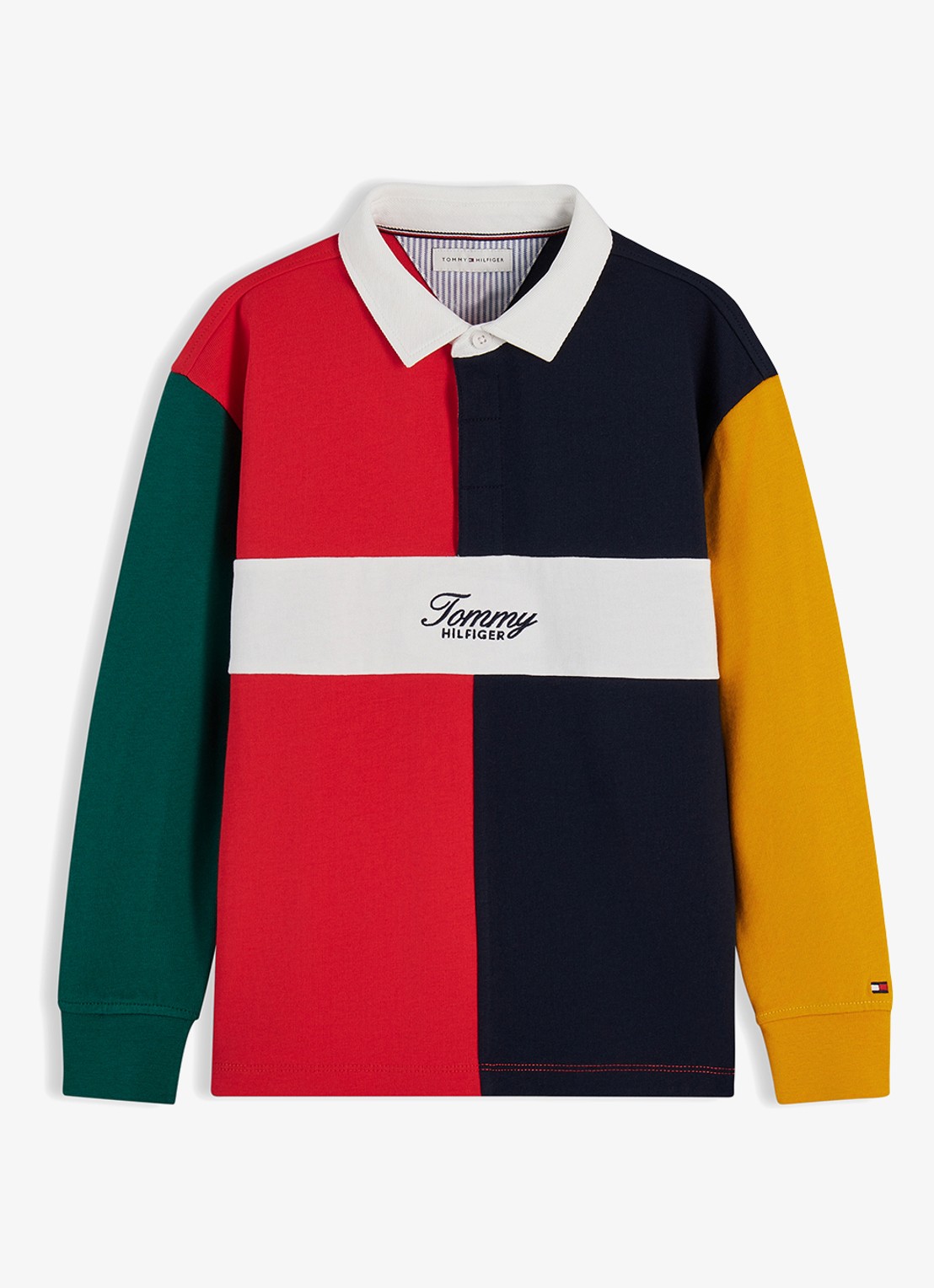 Tommy Hilfiger Polo met logo  - voorkant 4 multicolor