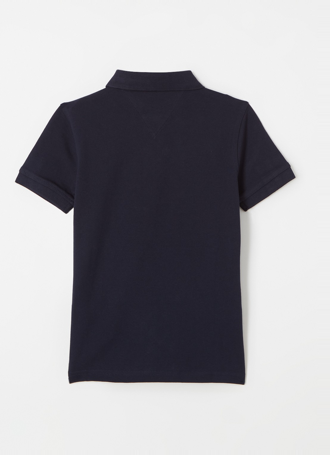 Tommy Hilfiger Polo van piqué katoen met logoborduring - voorkant 2 sky captain