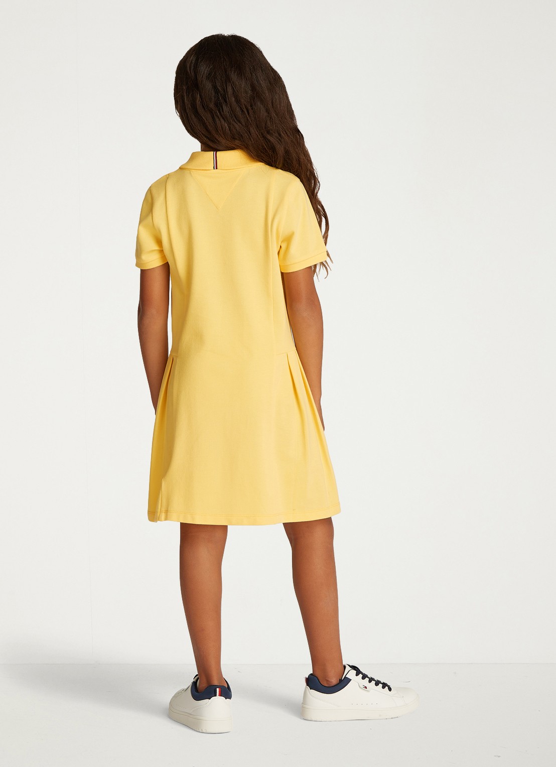 Tommy Hilfiger Polojurk met logo - achterkant 5 citronella / geel