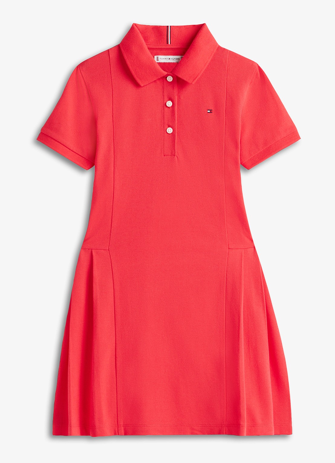 Tommy Hilfiger Polojurk met logo - voorkant rood