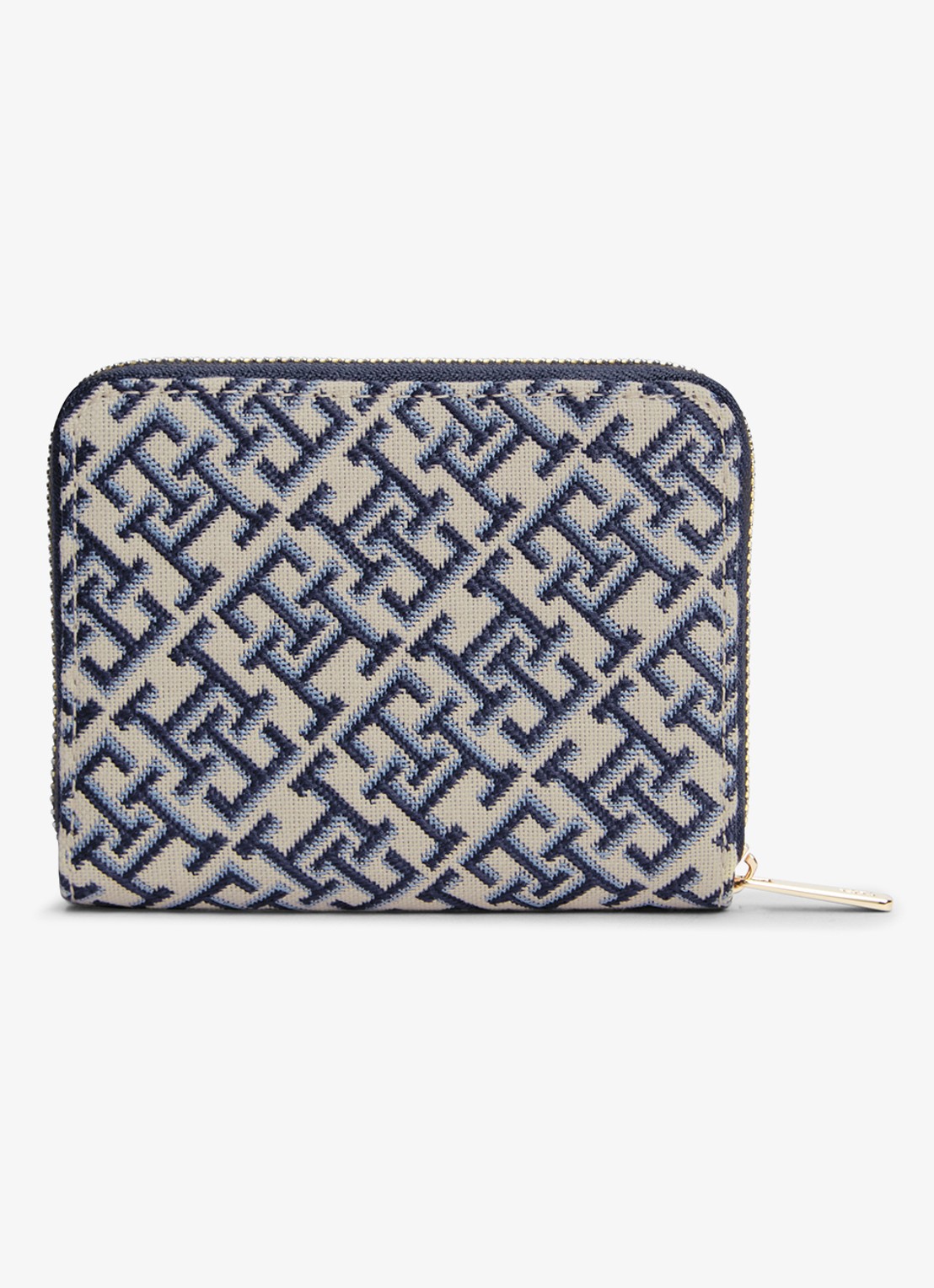 Tommy Hilfiger Portemonnee met logoprint - achterkant donkerblauw