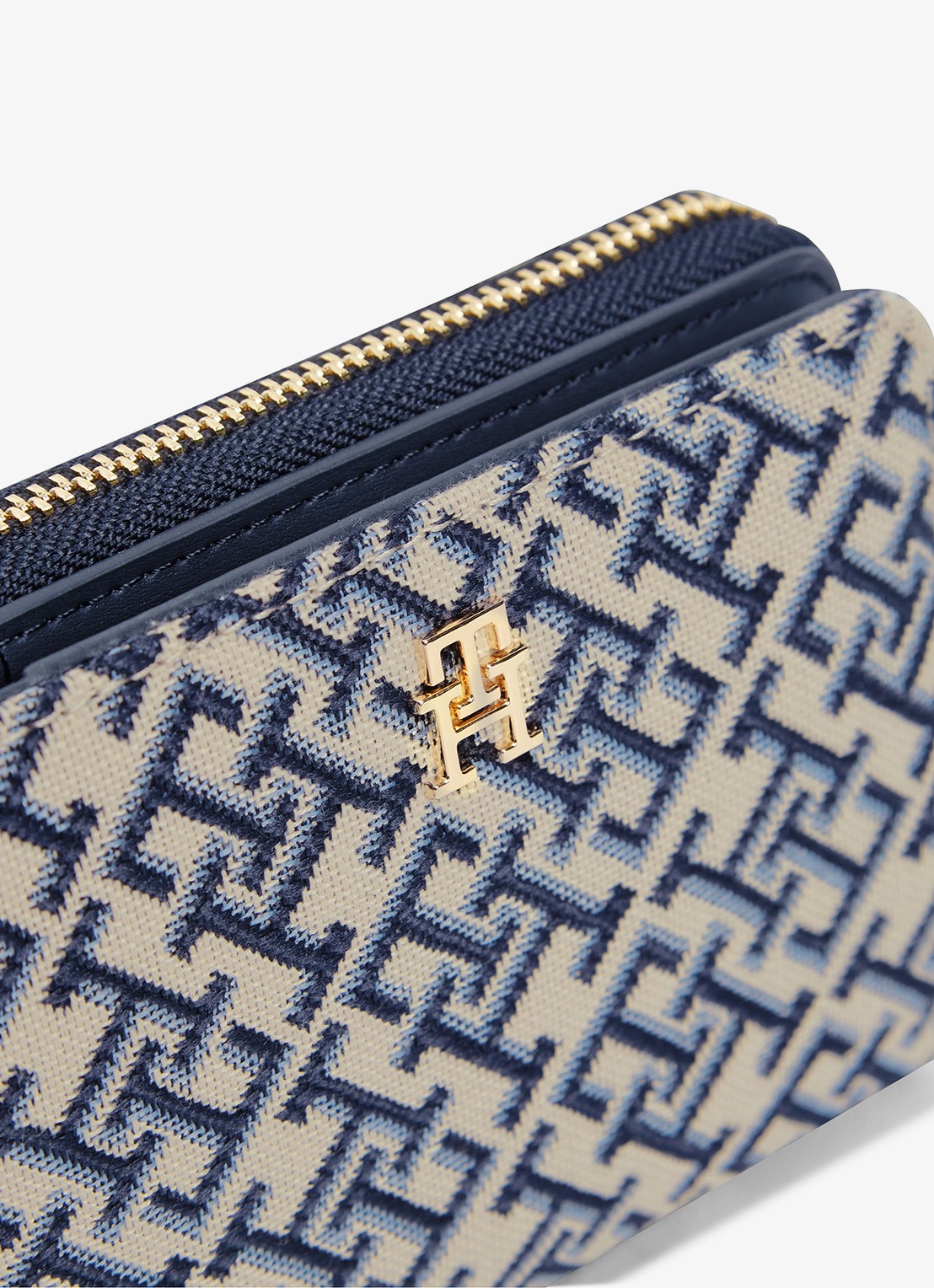 Tommy Hilfiger Portemonnee met logoprint - detail 3 donkerblauw