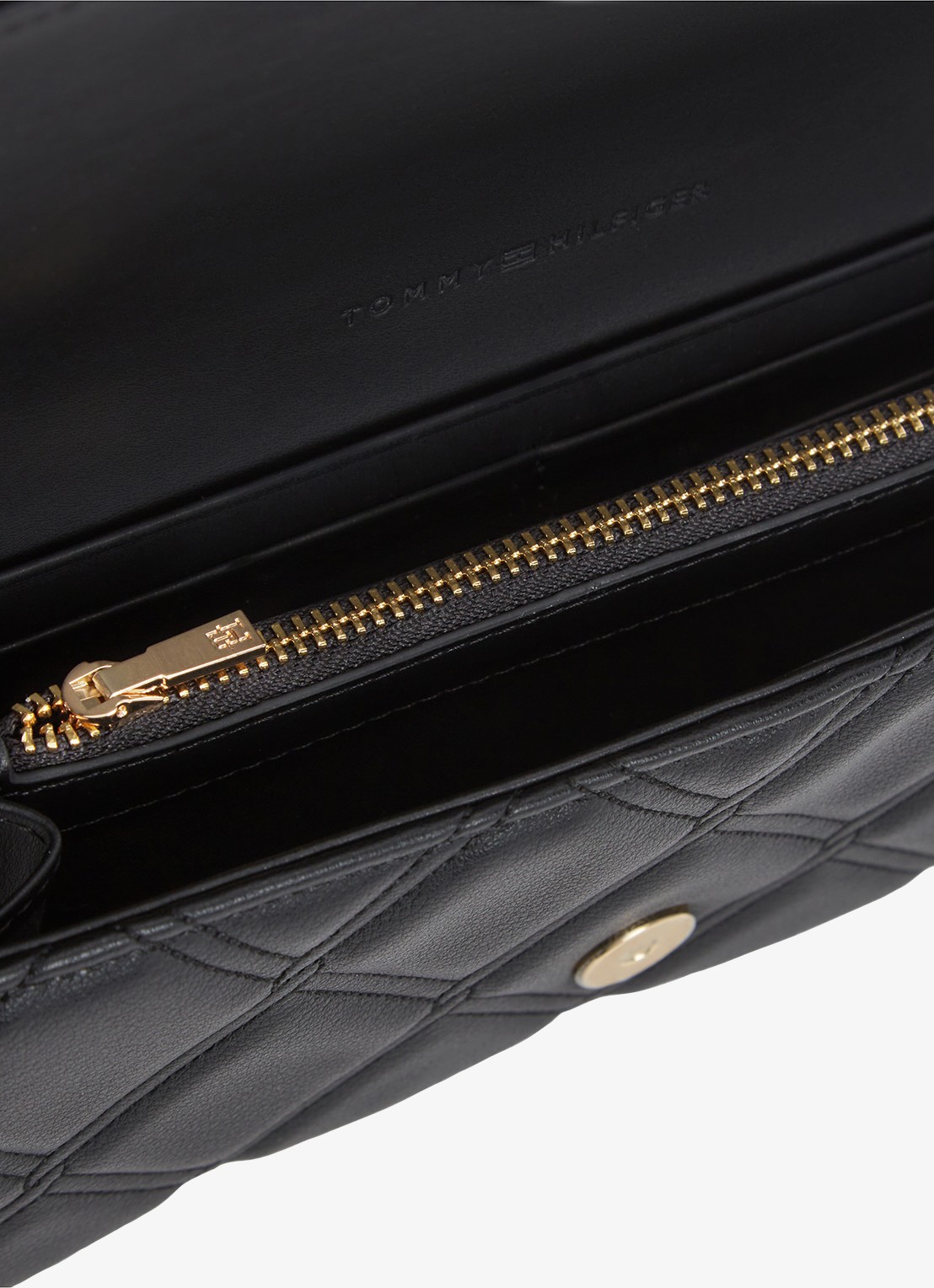 Tommy Hilfiger Portemonnee met schouderriem - detail 4 zwart