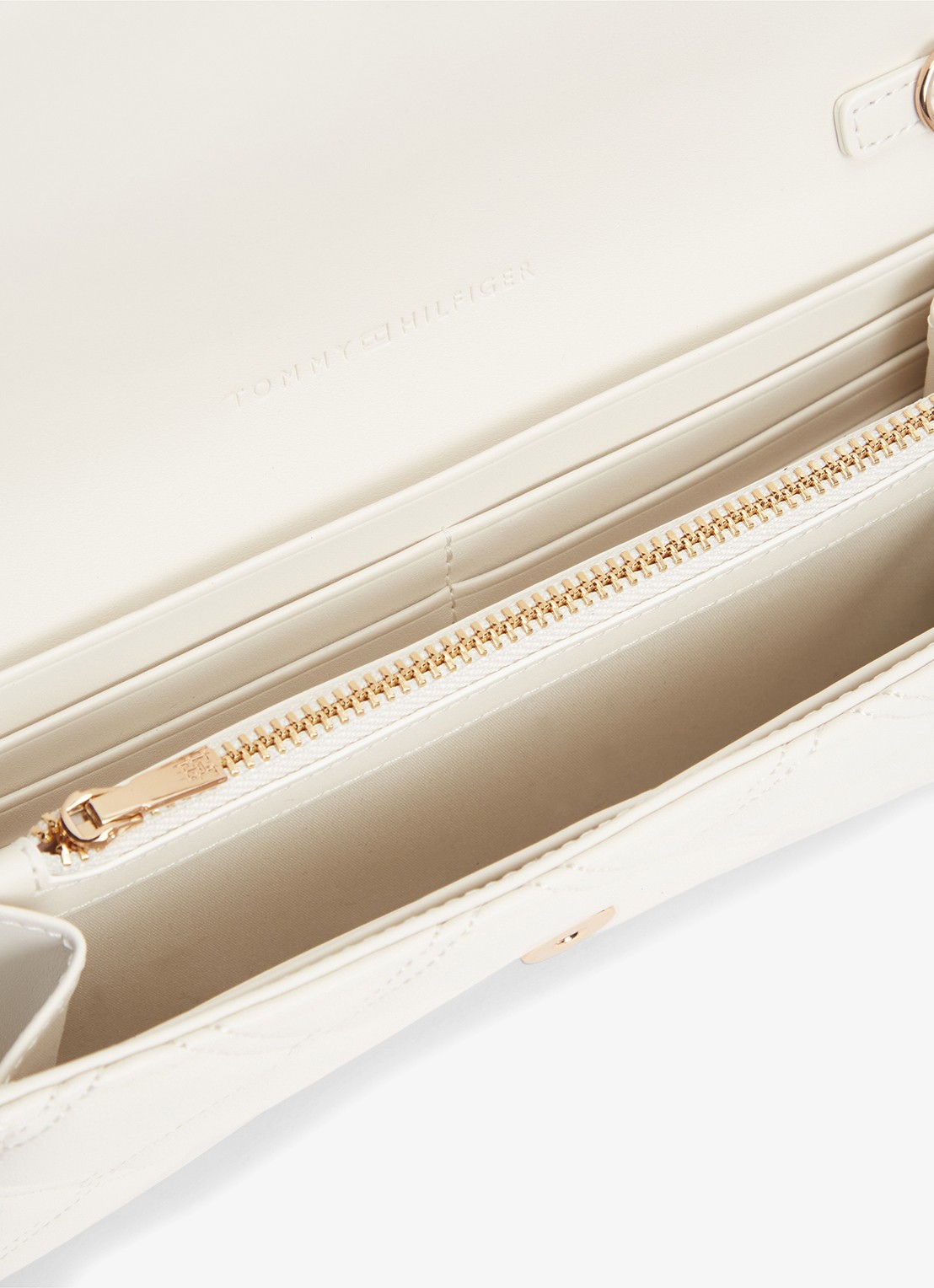 Tommy Hilfiger Portemonnee met schouderriem - detail 4 creme