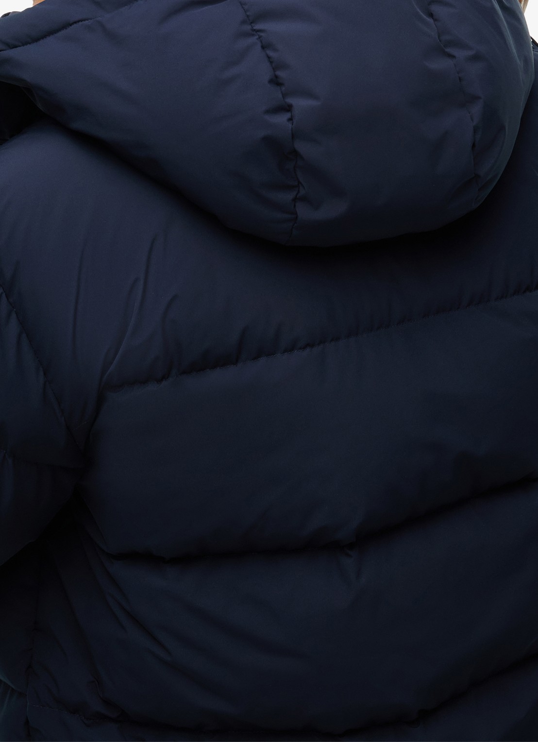 Tommy Hilfiger Puffer jas met donsvulling en capuchon  - detail 6 donkerblauw