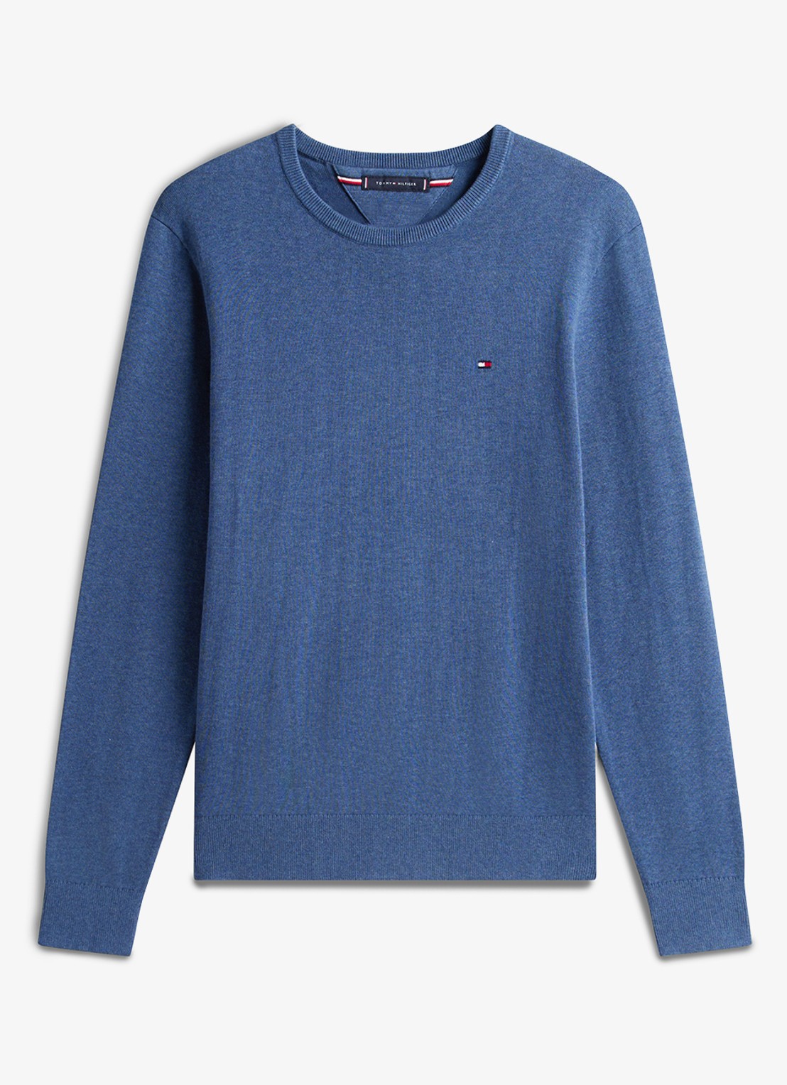 Tommy Hilfiger Pullover met logo - voorkant 2 donkerblauw