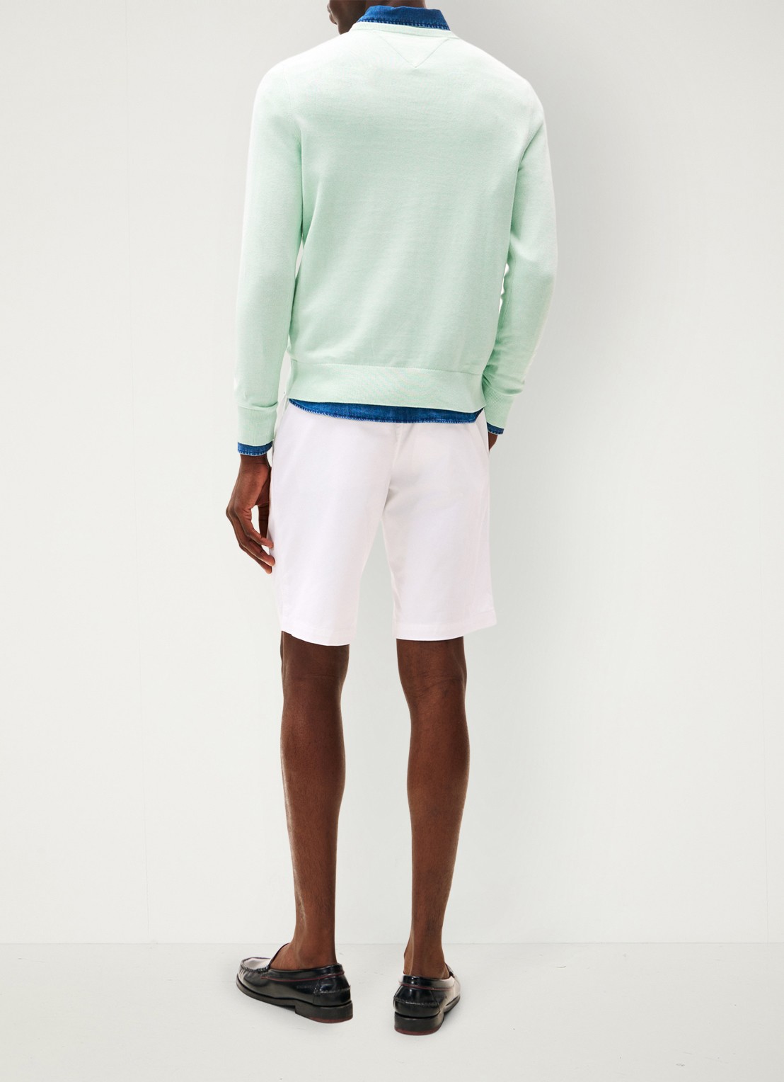 Tommy Hilfiger Pullover met logo - achterkant 3 mint