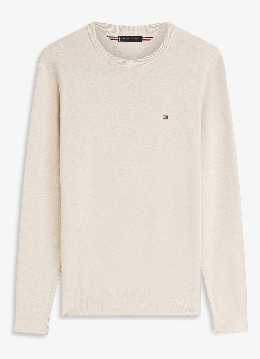 Tommy Hilfiger Pullover met logo - voorkant 4 beige