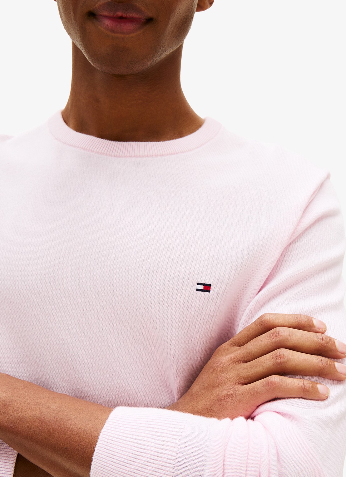 Tommy Hilfiger Pullover met logo - detail 2 pink lily-tpb