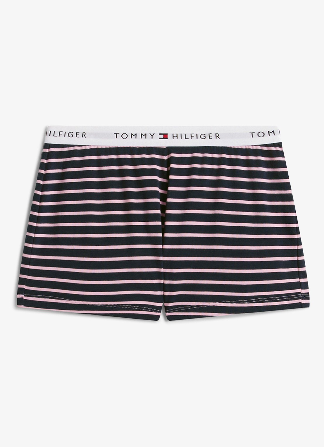 Tommy Hilfiger Pyjamabroek met streepprint en logoband - detail 6 donkerblauw