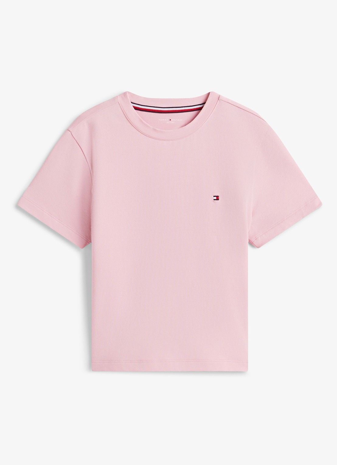 Tommy Hilfiger Pyjamabroek met streepprint en logoband - voorkant 2 donkerblauw