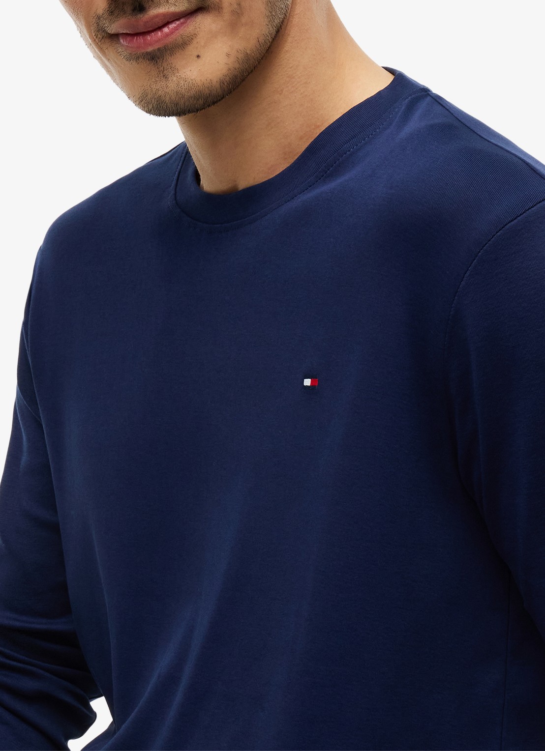 Tommy Hilfiger Pyjamaset met logo 2-delig - detail 4 donkerblauw
