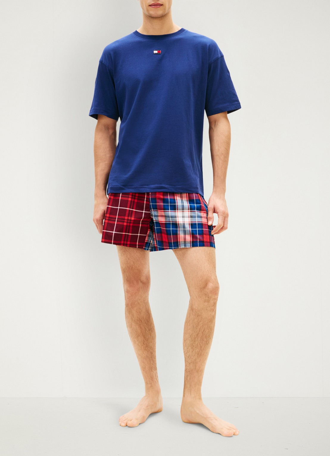 Tommy Hilfiger Pyjamaset met logo - voorkant 5 multicolor