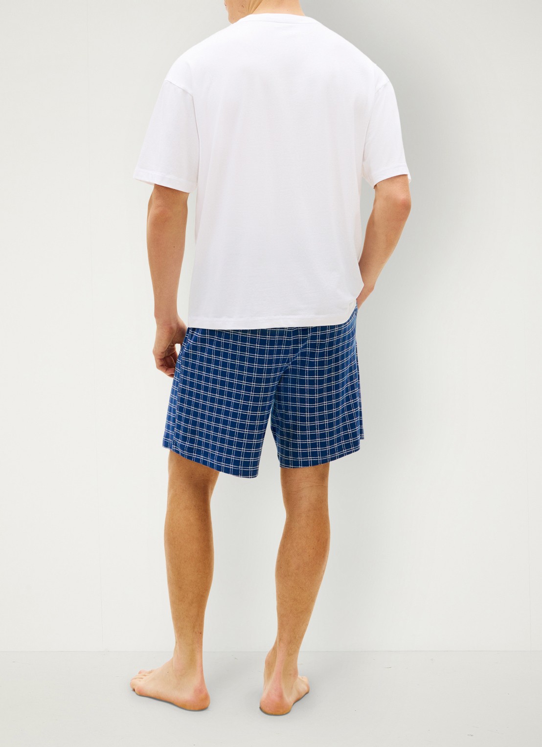 Tommy Hilfiger Pyjamaset met logo - achterkant 3 multicolor