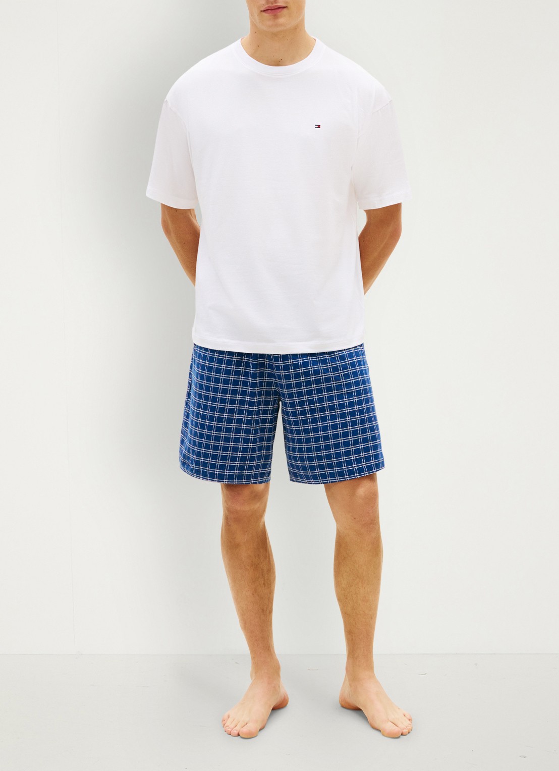 Tommy Hilfiger Pyjamaset met logo - voorkant 2 multicolor