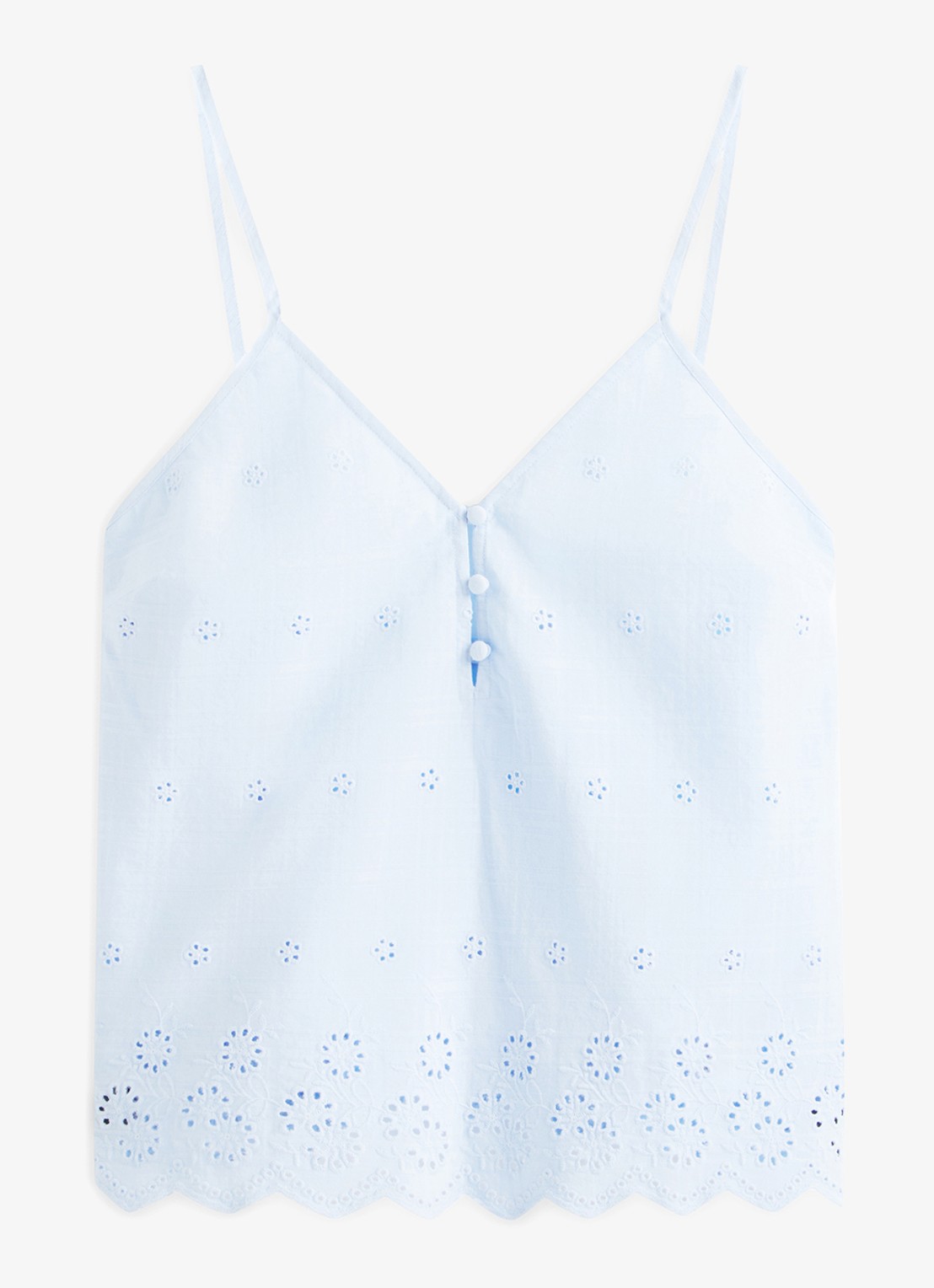 Tommy Hilfiger Pyjamaset van katoen - voorkant 5 lichtblauw