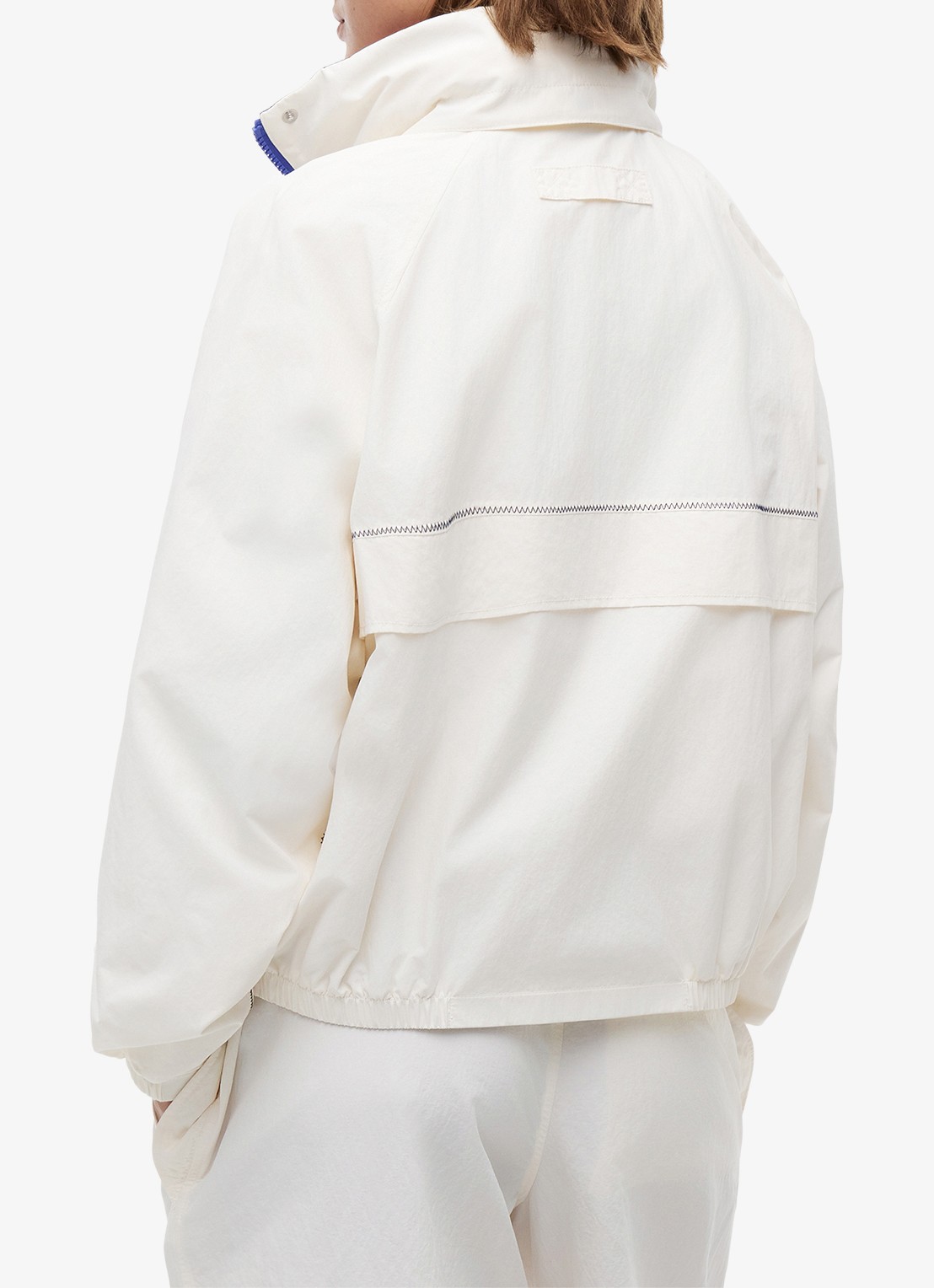 Tommy Hilfiger Regenjack met logo - achterkant 3 gebroken wit