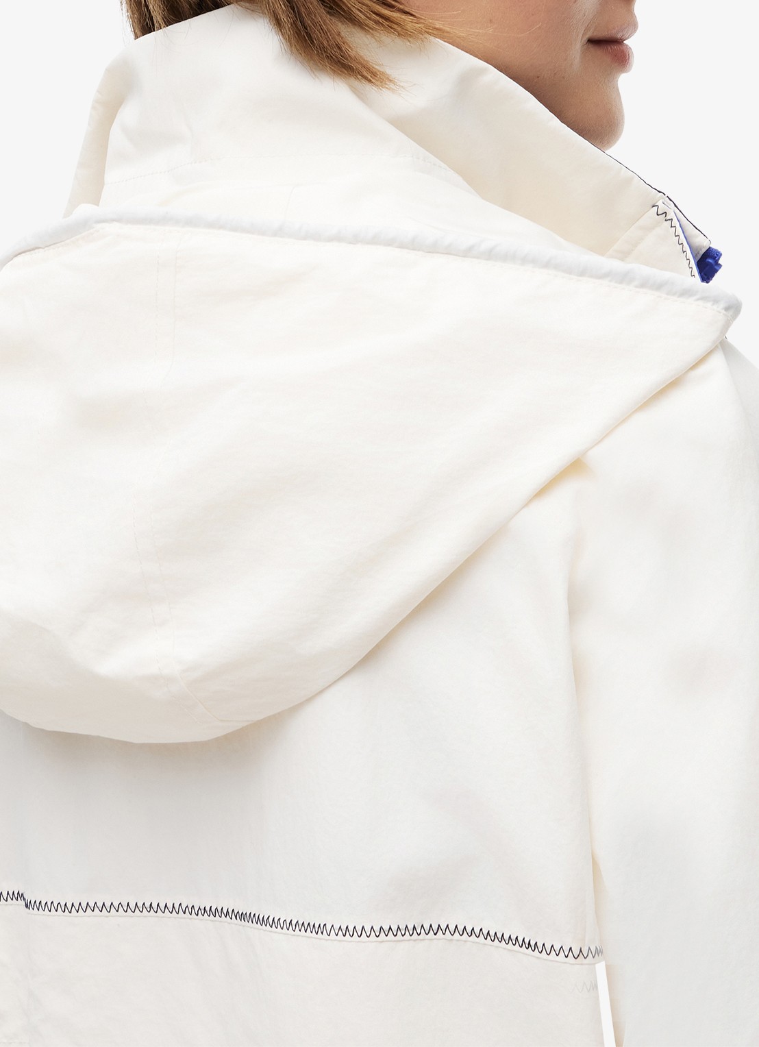 Tommy Hilfiger Regenjack met logo - detail 6 gebroken wit