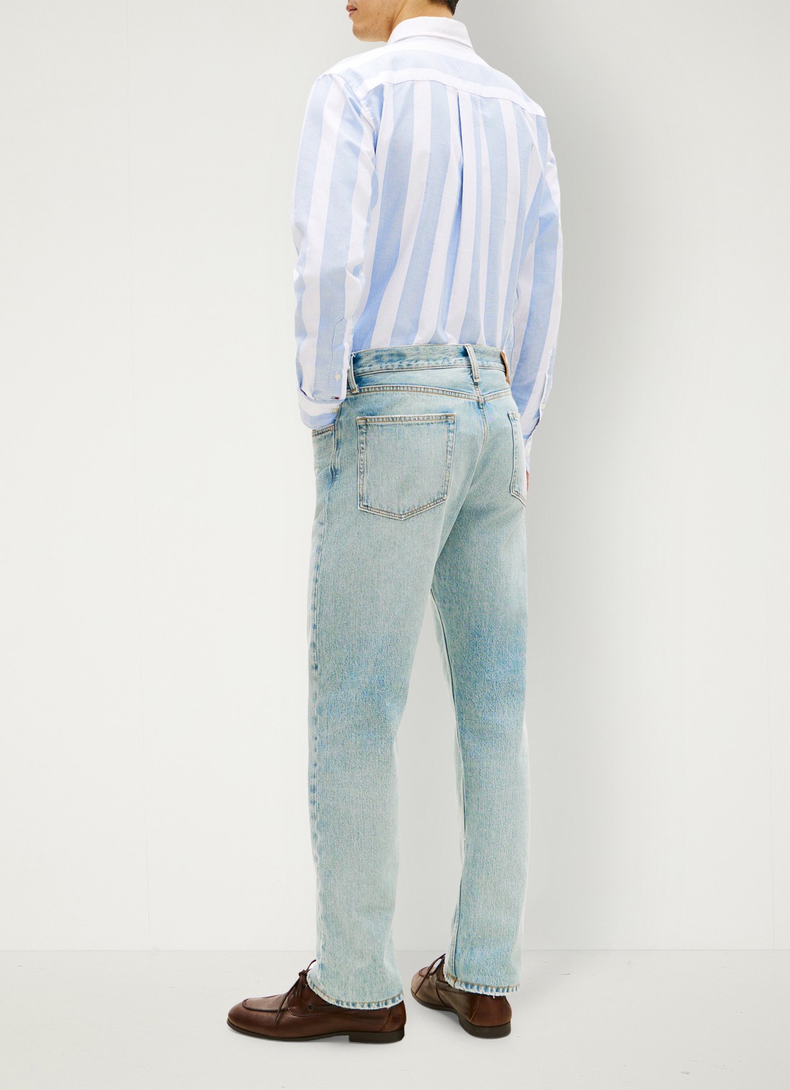 Tommy Hilfiger Regular fit jeans van katoen - achterkant jeans