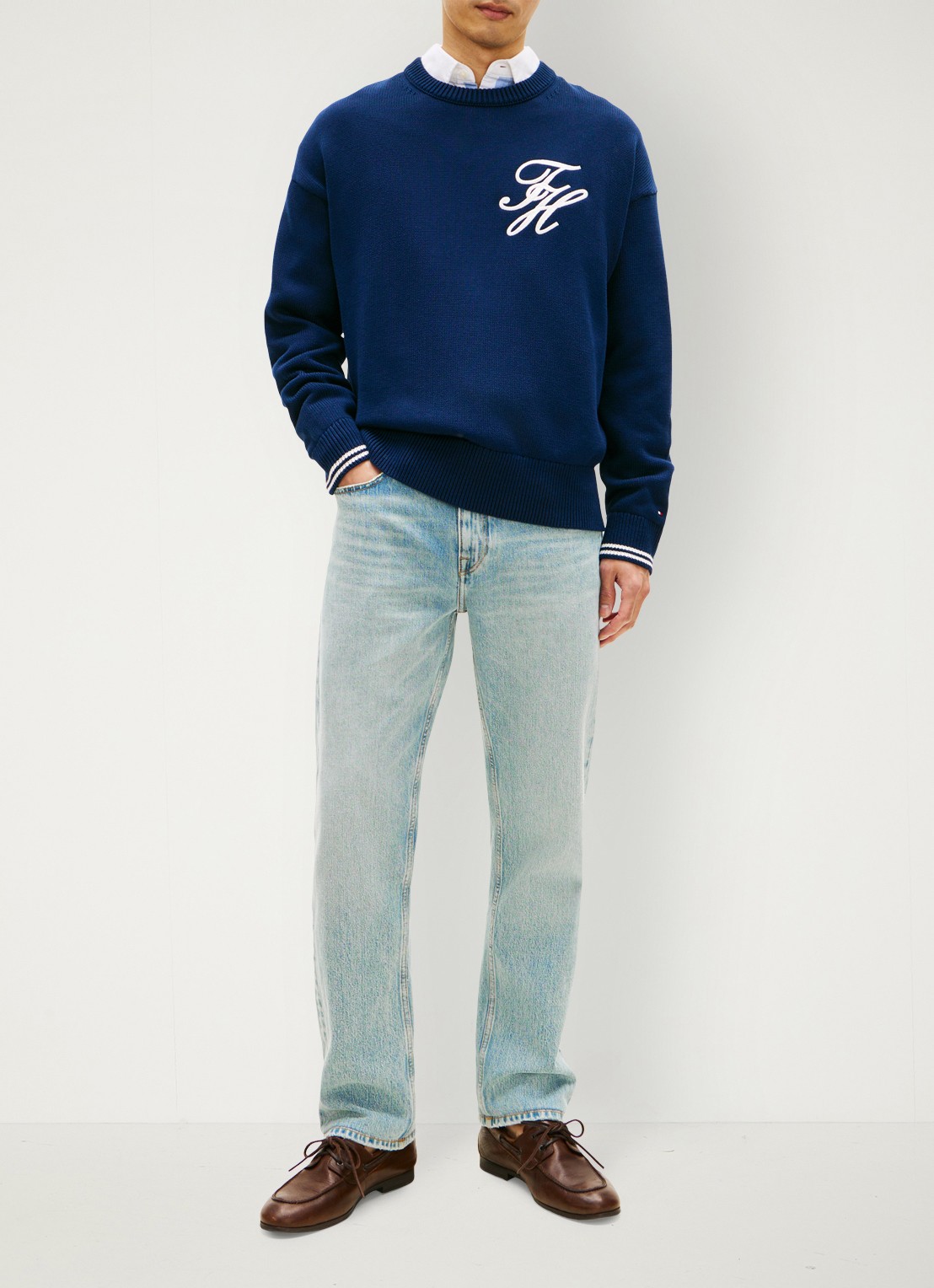 Tommy Hilfiger Regular fit jeans van katoen - voorkant 3 jeans